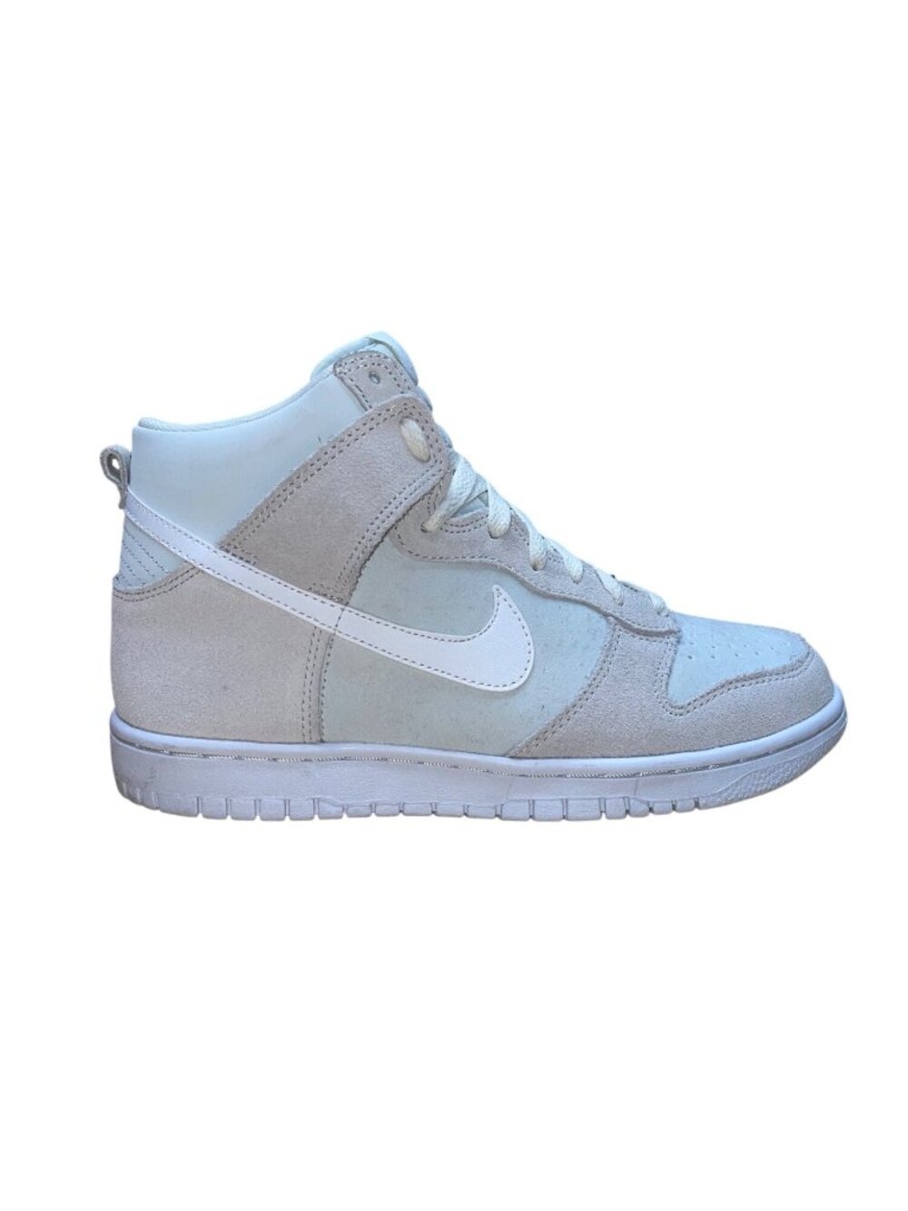 Nike Youth Mint & Grey Suede High-Top Lace-Up Casual Athletic Sneakers Size 6Y